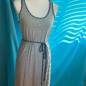 Buy2items get1free 3/$20items for$40. Grey maxi with braided multi color trim